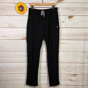 FIGS Black FIONx Technical Scrub Pants Cargo Pocket Women's M/Tall